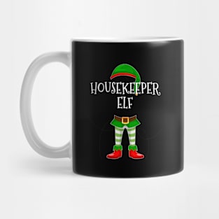 Housekeeper Elf Matching Family Christmas Gift Mug